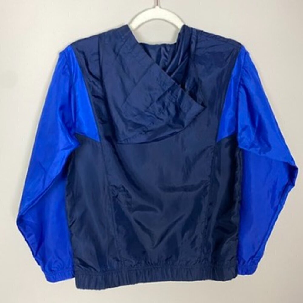 Nike Boys Woven Windrunner Jacket Blue Colorblock Large Full Zip Hooded Active - Picture 6 of 7